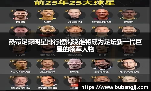 热带足球明星排行榜揭晓谁将成为足坛新一代巨星的领军人物